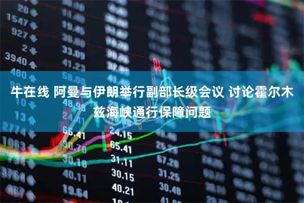 牛在线 阿曼与伊朗举行副部长级会议 讨论霍尔木兹海峡通行保障问题